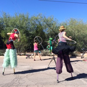 The scene along the way